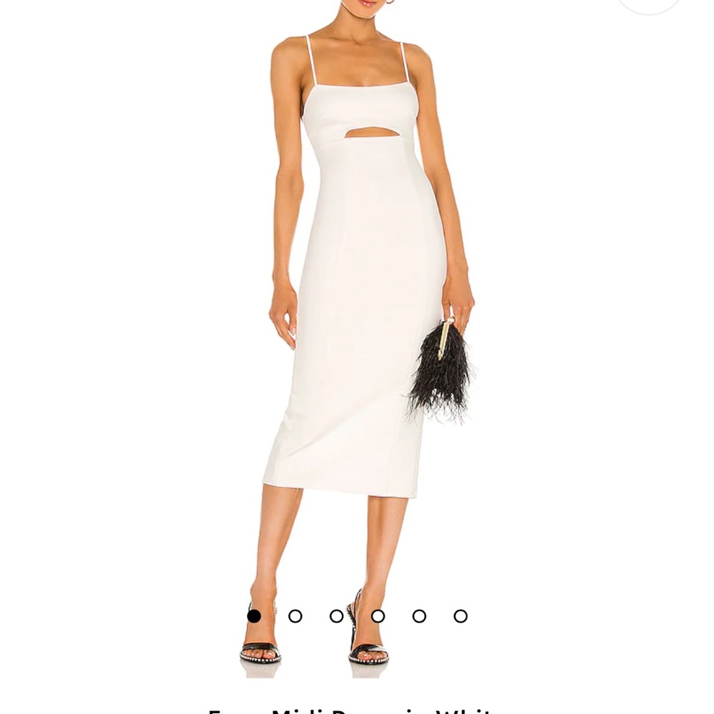 Worn ONCE white midi dress from revolve